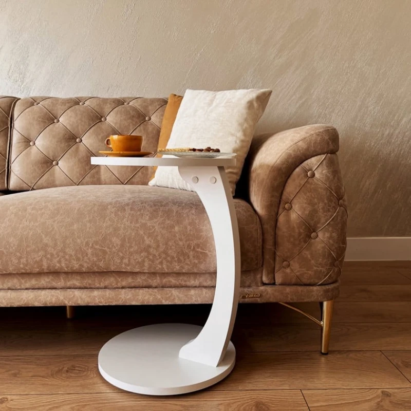 Jurnal masası Art_70, laminat, ağ, 70x40x40 sm