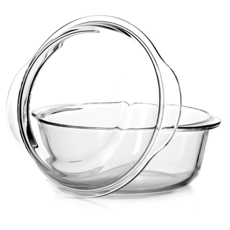 Форма для запекания Borcam 59023, 1.45 л, круглая, стекло, прозрачный