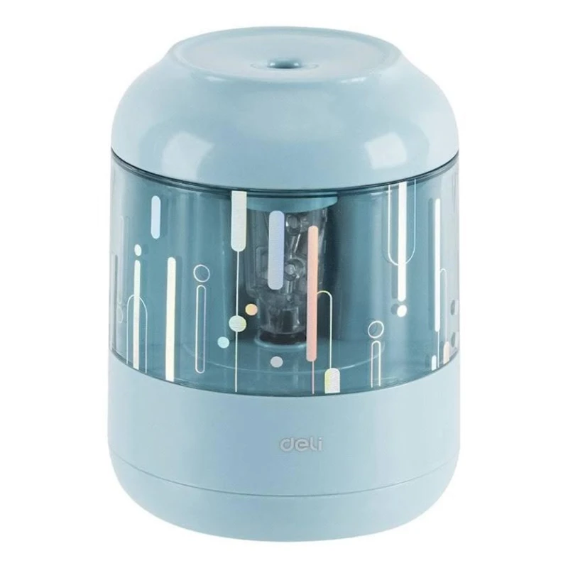 Точилка Deli H508, с контейнером для стружки, голубой Точилка Deli H508, с контейнером для стружки, голубой