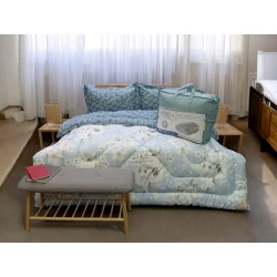 Одеяло La Perla 098, двуспальное, натуральный бамбук, разноцветное, 195х215 см