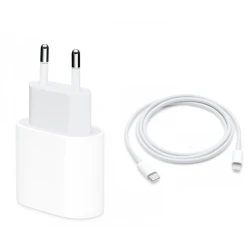Сетевое зарядное устройство PD 20W + Type-C - Lightning Cable, Белый Сетевое зарядное устройство PD 20W + Type-C - Lightning Cable, Белый