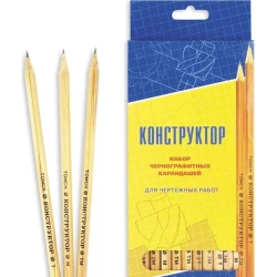 Набор чернографитных карандашей Конструктор, 12 шт Набор чернографитных карандашей Конструктор, 12 шт