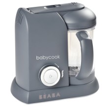 Buxarlı bişirici-blender Beaba Babycook Solo Dark Grey, plastik, boz