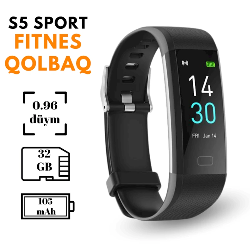 Фитнес браслет S5 Black