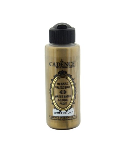 Akril boya-metallik Cadence Waterbased Gilding Paint 112 Majestic Gold 120 ml