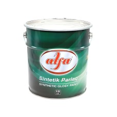 İnşaat boyası Alfa SOG_6113, sintetik, parlaq, boz, 15 l