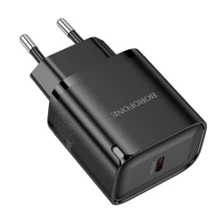 Адаптерная головка с одним портом USB-C PD 30 Вт Borofone BA84A, черный