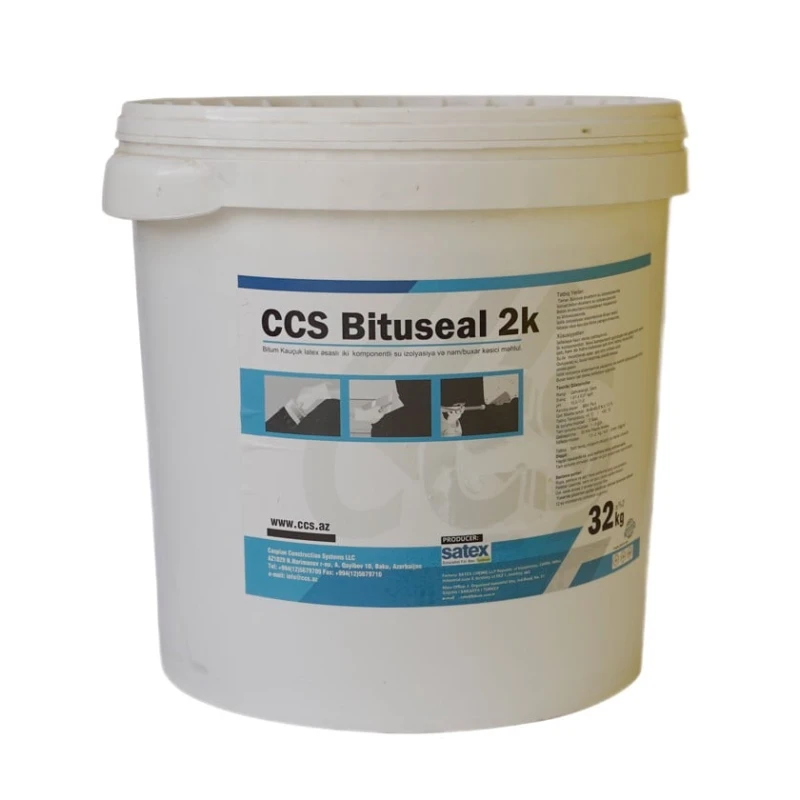 Битумно-латексный и цементный гидроизоляционный материал CCS Bituseal 2k, 32 кг Битумно-латексный и цементный гидроизоляционный материал CCS Bituseal 2k, 32 кг