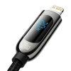 Кабель Baseus Display Fast Charging Data Cable Type-C to IP 20W 2m Black