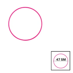 Гимнастический обруч Hula Hoop, 47 см, розовый