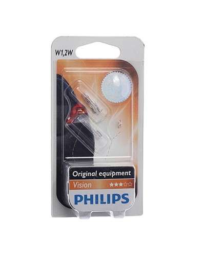 Avtomobil üçün lampa Philips W1.2W W2x4.6d 12V, 2 əd