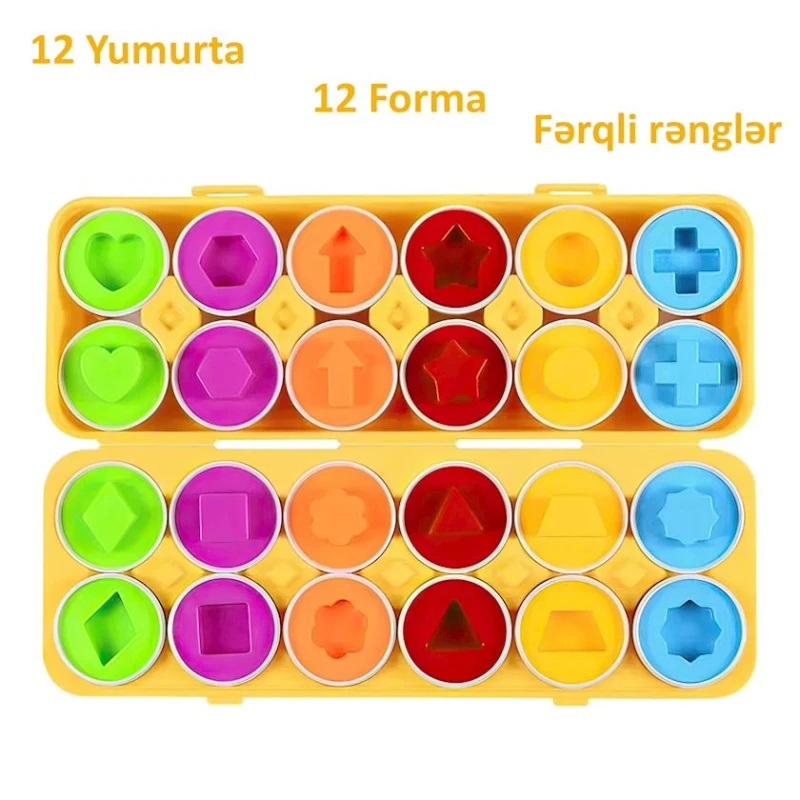 Dəst-sorter Şən yumurtalar, 12 əd