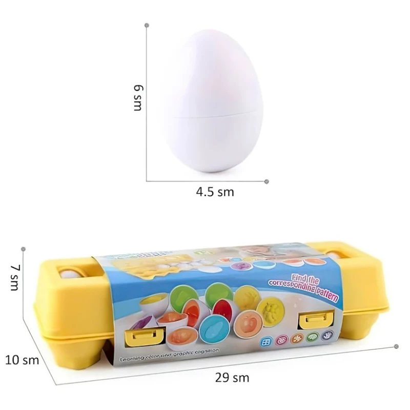 Dəst-sorter Şən yumurtalar, 12 əd