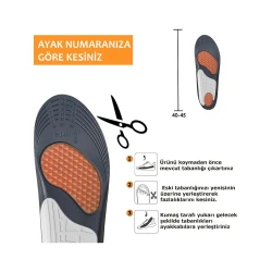 Ayaqqabı üçün içliklər Active Team Ortosole 202-MM, ölçü 40-45, 28.5 sm