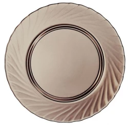 Тарелка Luminarc Ocean Eclipse круг, 24.5 см, стекло, коричневый Тарелка Luminarc Ocean Eclipse круг, 24.5 см, стекло, коричневый