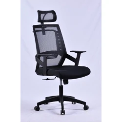 Офисное кресло ERZ A301, черное, 100 кг