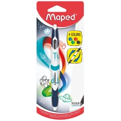 Шариковая ручка Maped Medium Twin Tip, 1 мм, 4 цвета, товар в ассортименте Шариковая ручка Maped Medium Twin Tip, 1 мм, 4 цвета, товар в ассортименте
