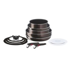 Tava dəsti Tefal Ingenio XL Force, titan, qara, 20/24/28 sm