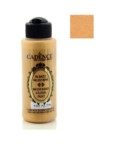 Akril boya-metallik Cadence Waterbased Gilding Paint 100 Gold 120 ml