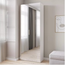 Şkaf Art Mebel Art-80-12, LDSP, ağ, 50x80x210 sm