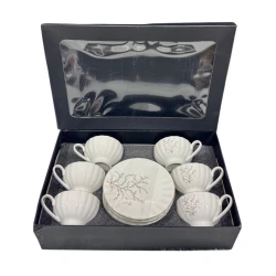 Набор чашек с блюдцами Sahara 00004406, разноцветный, 12 шт