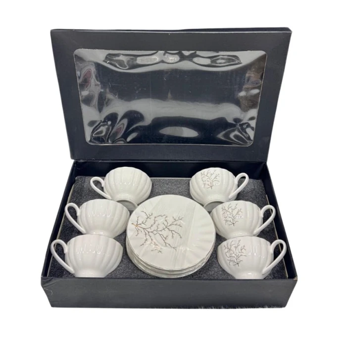 Набор чашек с блюдцами Sahara 00004406, разноцветный, 12 шт Набор чашек с блюдцами Sahara 00004406, разноцветный, 12 шт