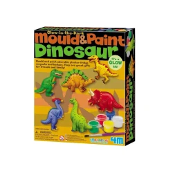 Набор 4M Mould & Paint Glow In The Dark Dinosaur, 5+, белый/разноцветный