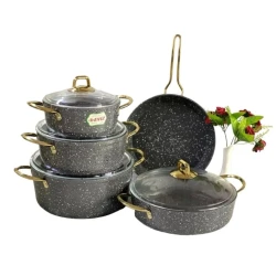 Набор кастрюль Eviz 28/28/20/24/28 см, гранит, серый Набор кастрюль Eviz 28/28/20/24/28 см, гранит, серый