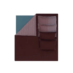 Комплект постельного белья Yataş Lisa, двуспальный, хлопок/сатин, бордовый, простыня 280x240 см, пододеяльник 240x220 см, наволочка 50x70 (4 шт)