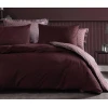 Комплект постельного белья Yataş Lisa, двуспальный, хлопок/сатин, бордовый, простыня 280x240 см, пододеяльник 240x220 см, наволочка 50x70 (4 шт) Комплект постельного белья Yataş Lisa, двуспальный, хлопок/сатин, бордовый, простыня 280x240 см, пододеяльник 240x220 см, наволочка 50x70 (4 шт)