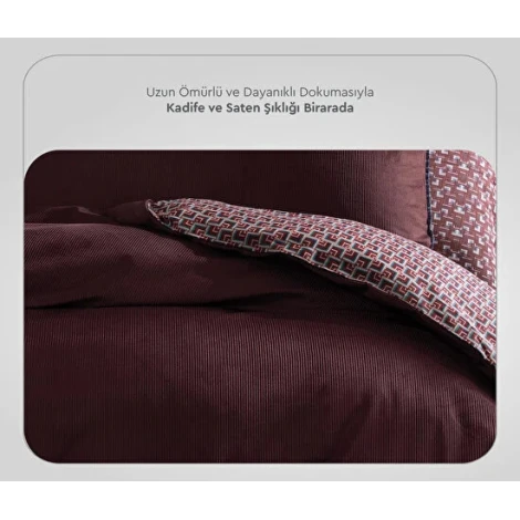 Комплект постельного белья Yataş Lisa, двуспальный, хлопок/сатин, бордовый, простыня 280x240 см, пододеяльник 240x220 см, наволочка 50x70 (4 шт) Комплект постельного белья Yataş Lisa, двуспальный, хлопок/сатин, бордовый, простыня 280x240 см, пододеяльник 240x220 см, наволочка 50x70 (4 шт)