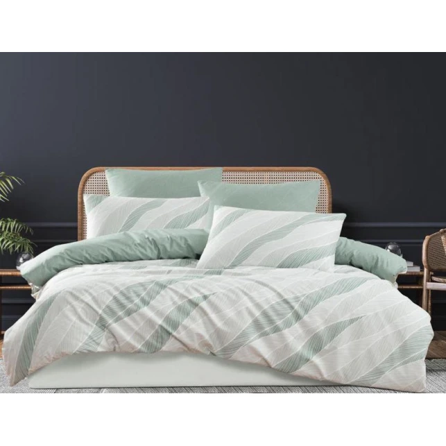 Комплект постельного белья Majoli Cotton SHA-00006108, простыня 240x260 см, пододеяльник 200x220 см, наволочка 50x70 см (2 шт), двуспальный, сатин, разноцветный