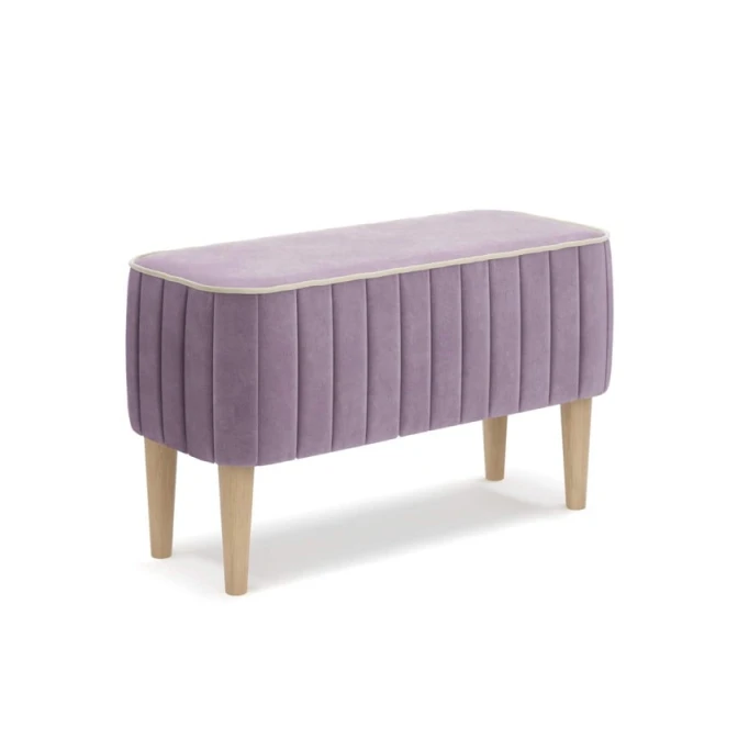 Пуфик 76, ткань, сиреневый, 40x35x35 см Пуфик 76, ткань, сиреневый, 40x35x35 см