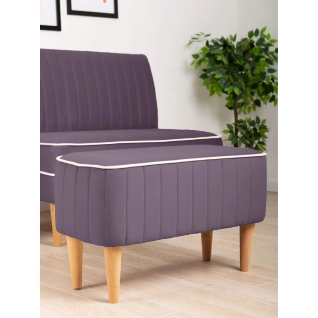 Пуфик 76, ткань, сиреневый, 40x35x35 см Пуфик 76, ткань, сиреневый, 40x35x35 см