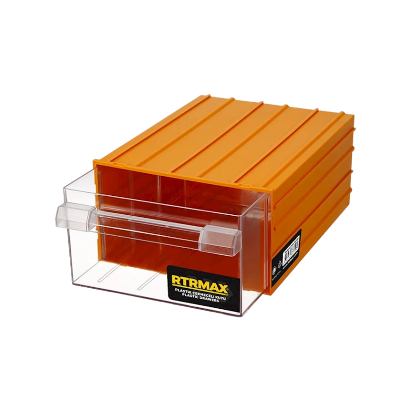 Ящик Rtrmax RCK55, 126x212x302 мм, пластик, желтый