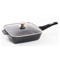 Сотейник Мечта Гранит Star С029803, 28 см, aлюминий, антипригарное покрытие, черный