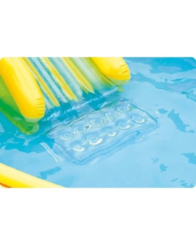 Şişmə hovuz Intex, su təpəciyi və su səpən ilə, rəngarəng, həcm 374 l, 295x191x109 sm - 374TX56137