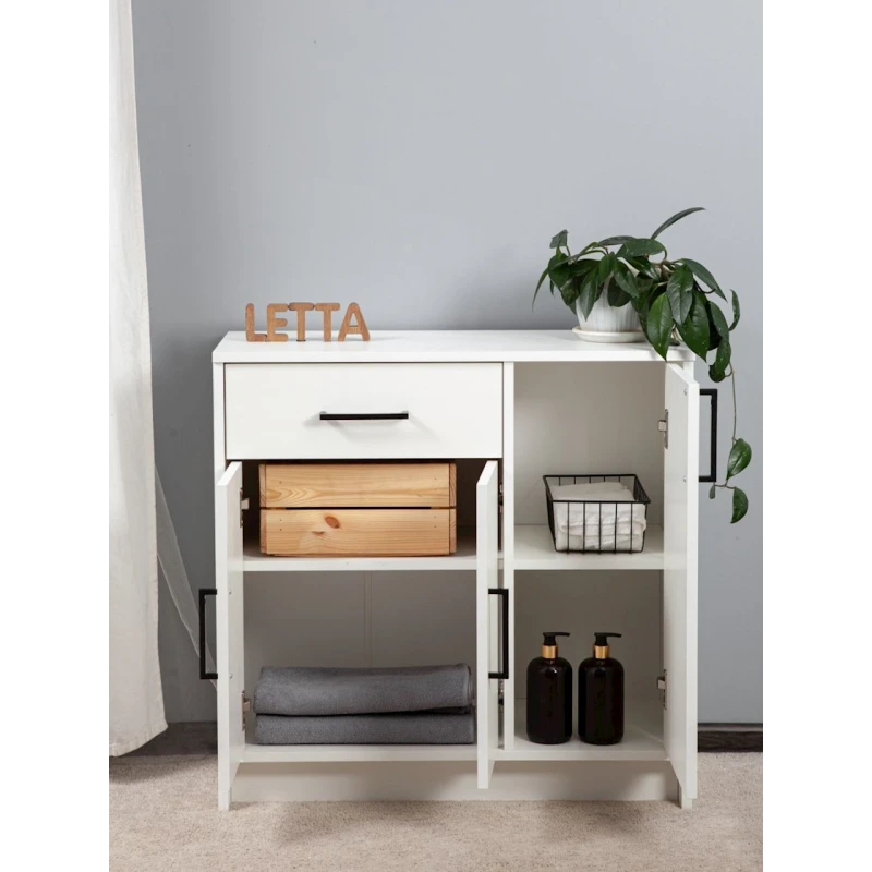 Тумба Letta ЛДСП, белая, 73х30х75 см Тумба Letta ЛДСП, белая, 73х30х75 см