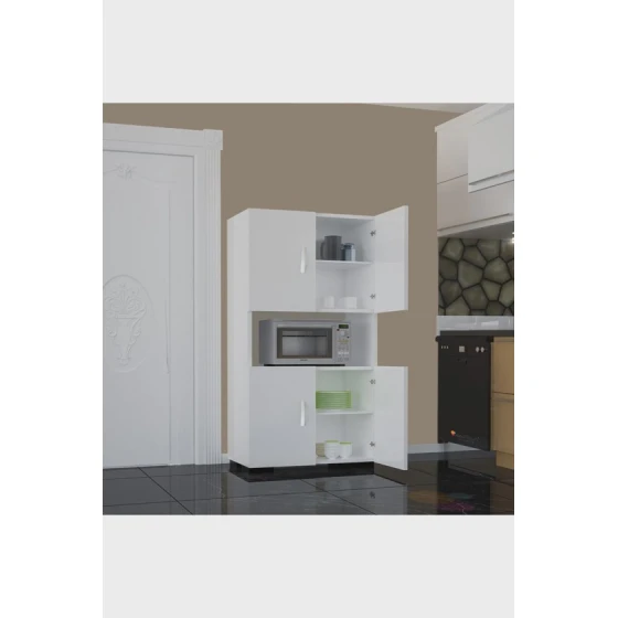 Шкаф кухонный Ev Plus Streak, ЛДСП, белый, 137x32x59 см Шкаф кухонный Ev Plus Streak, ЛДСП, белый, 137x32x59 см