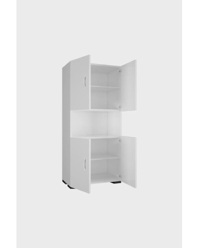 Mətbəx şkafı Ev Plus Streak, LDSP, ağ, 137x32x59 sm