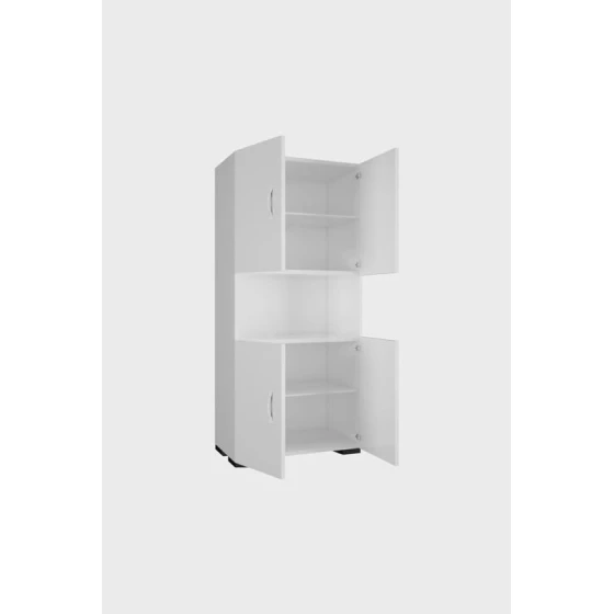 Шкаф кухонный Ev Plus Streak, ЛДСП, белый, 137x32x59 см Шкаф кухонный Ev Plus Streak, ЛДСП, белый, 137x32x59 см