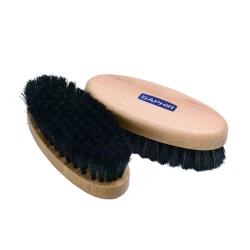 Щетка для обуви Saphir Shoe Oval Brush черная, 13.5 см
