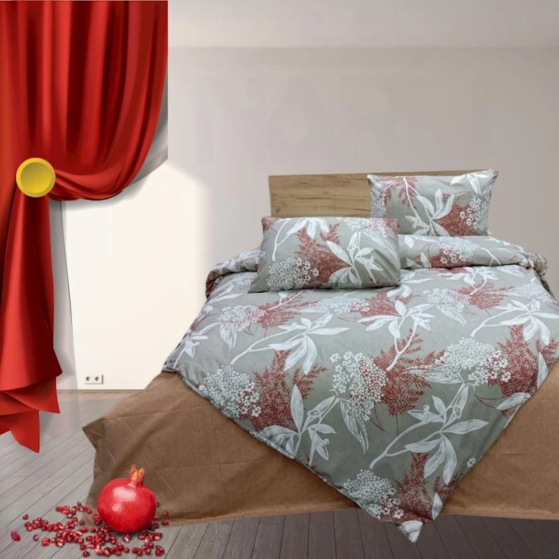 Комплект постельного белья Narlı 001100, пододеяльник 200x220 см, простыня 220x240 см, наволочка 50х70 см (2 шт), двуспальный, разноцветный