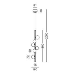 Подвесной светильник Lustore LSP374-BK Подвесной светильник Lustore LSP374-BK