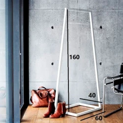 Вешалка-стойка 3563_M2ReyPiramWh Белый, железо, 160x40x60 см Вешалка-стойка 3563_M2ReyPiramWh Белый, железо, 160x40x60 см