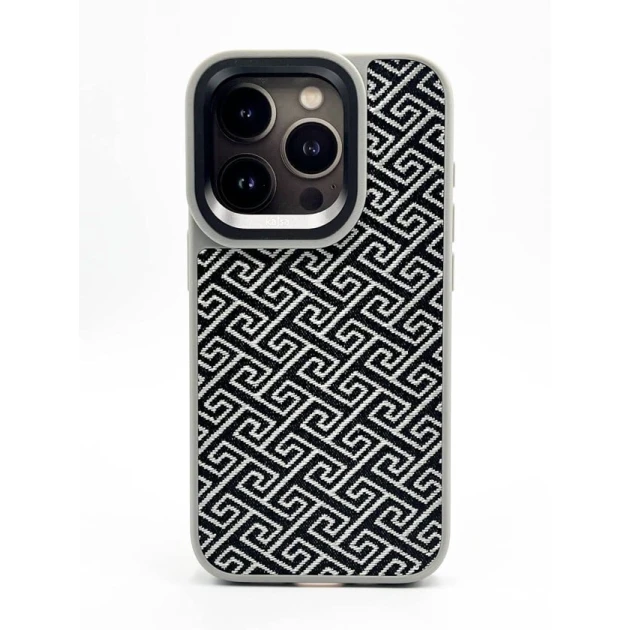 Чехол Kajsa 888_store_864 для Apple iPhone 15 Pro, Серый/Черный Чехол Kajsa 888_store_864 для Apple iPhone 15 Pro, Серый/Черный