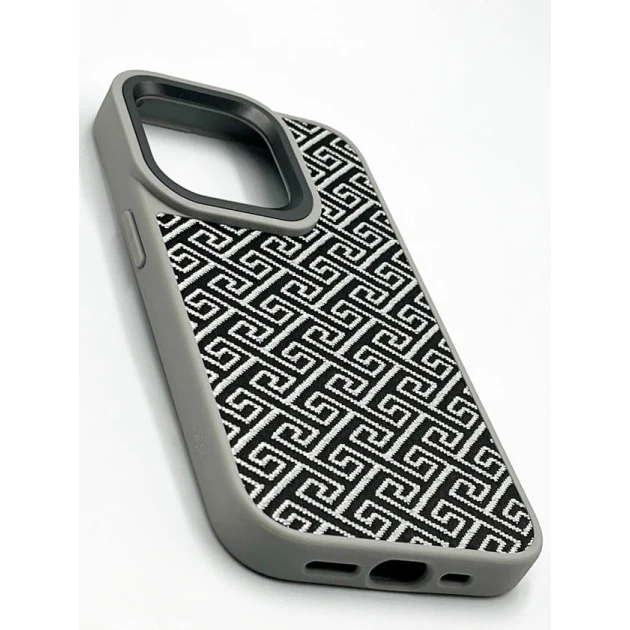 Чехол Kajsa 888_store_864 для Apple iPhone 15 Pro, Серый/Черный Чехол Kajsa 888_store_864 для Apple iPhone 15 Pro, Серый/Черный