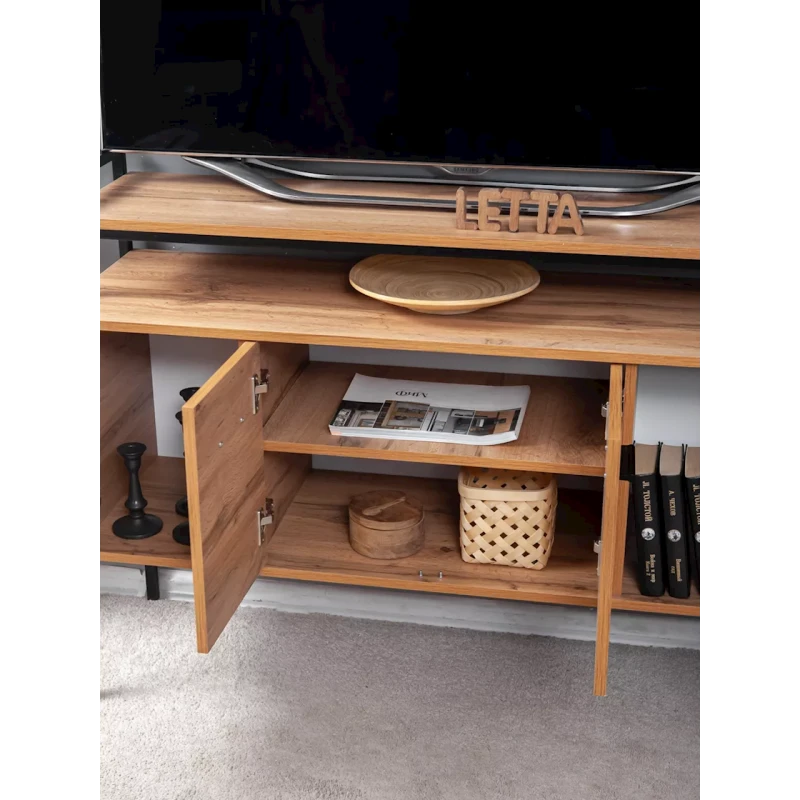 TV üçün tumba 90x39x124 sm, LDSP, qəhvəyi TV üçün tumba 90x39x124 sm, LDSP, qəhvəyi