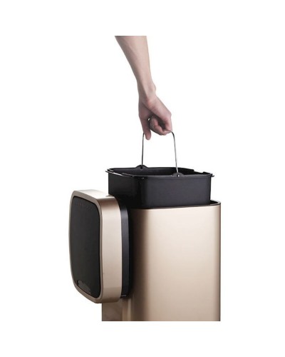 Zibil vedrəsi Java JH-8829 Champagne Gold, 30x30x69 sm, 35 l, paslanmayan polad, qızılı