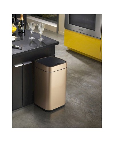 Zibil vedrəsi Java JH-8829 Champagne Gold, 30x30x69 sm, 35 l, paslanmayan polad, qızılı